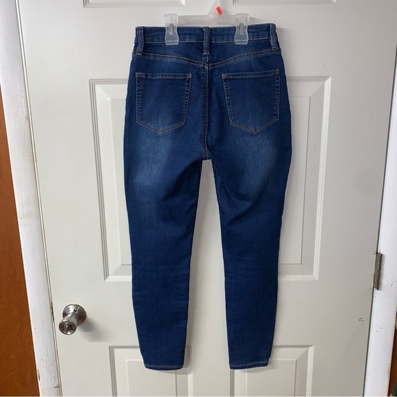 Angel Kiss EUC Dark Denim Highrise Ankle Skinny Jeans size 7 - Picture 3 of 7